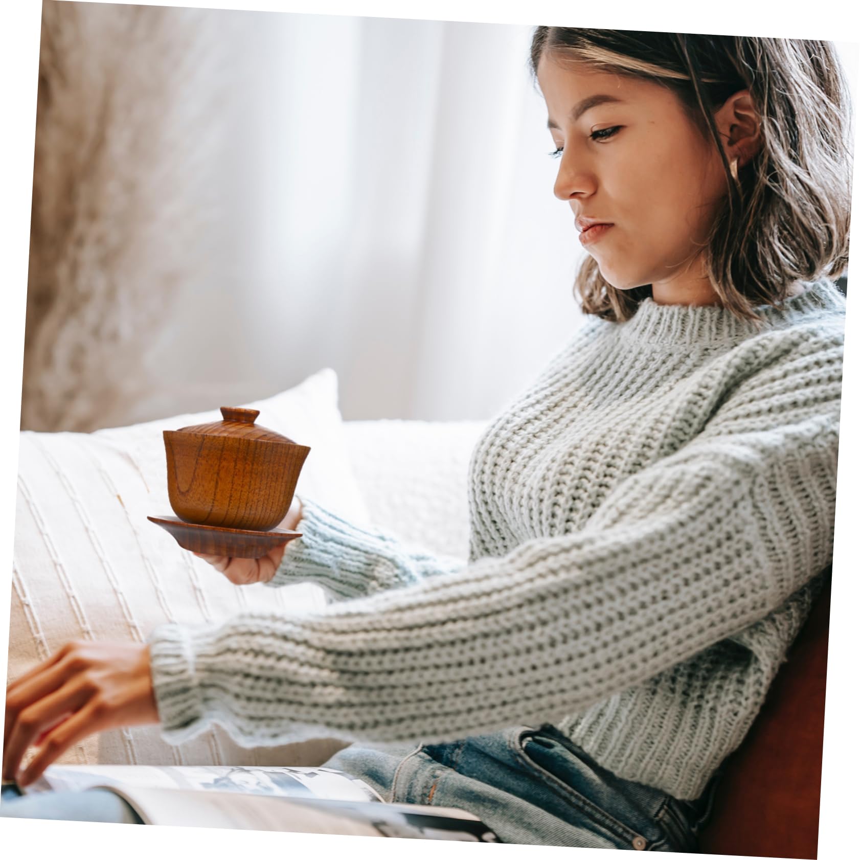 Ciieeo 3sätze Chinesische Teetasse Mit Deckel Keramiktasse Im Klassischen Stil Für Teeliebhaber Elegantes Design Für Zuhause