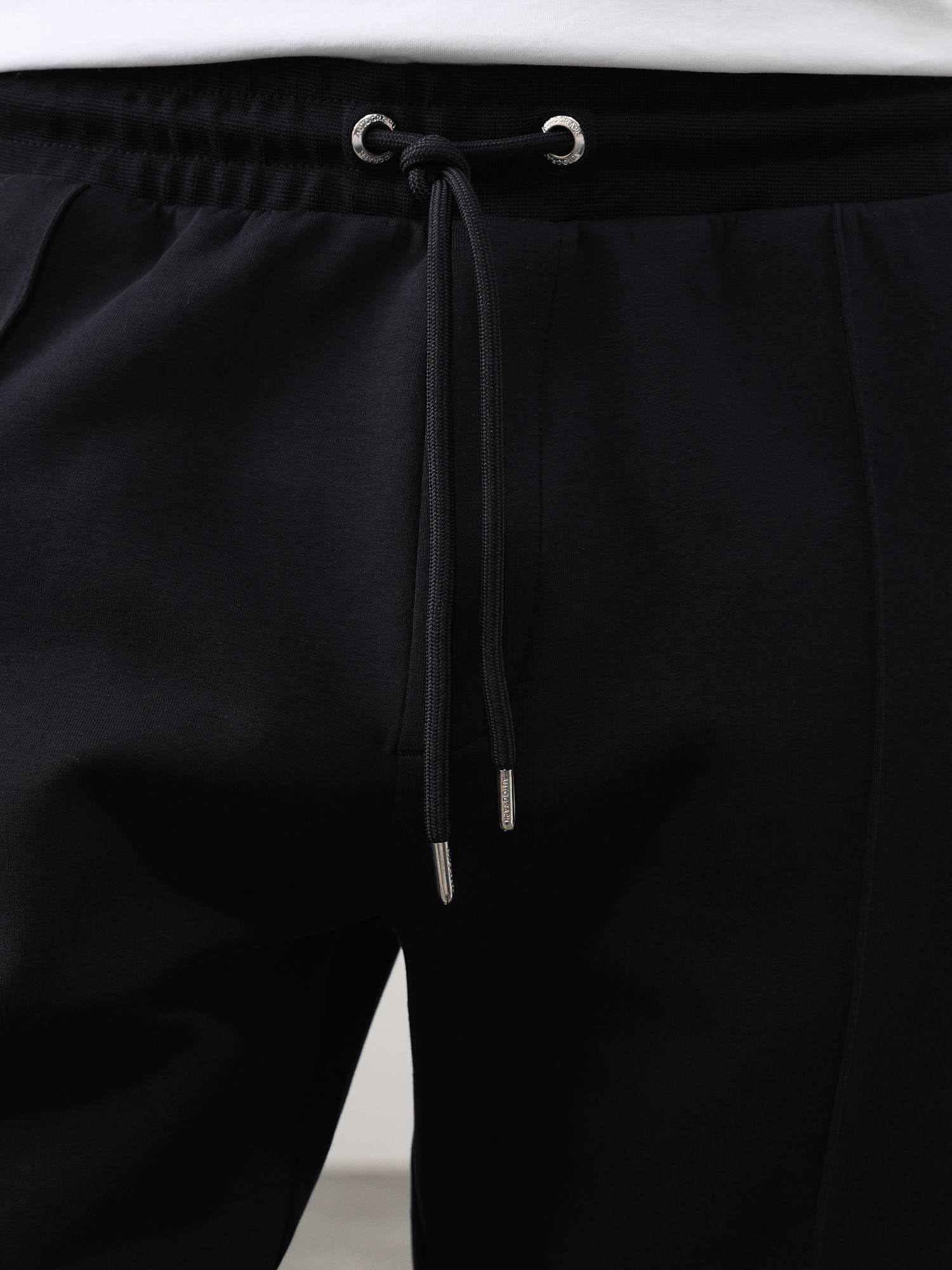 Marks & Spencer Joggers a Gamba Dritta in Cotton Rich con Pieghe Cucite