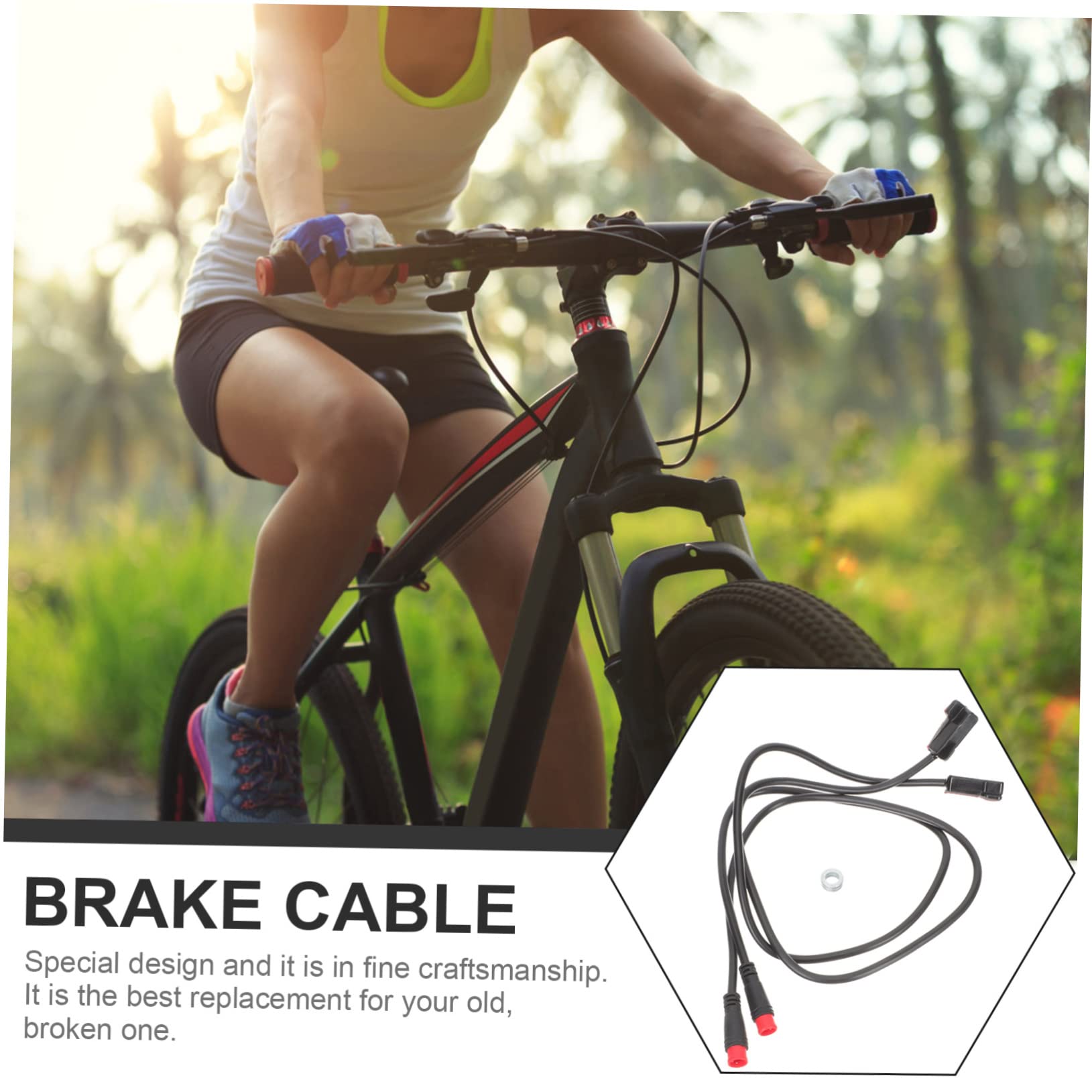 BESPORTBLE 5paires Câble De Frein Électrique pour Vélo Capteur De Frein à Déconnexion Compatible avec Moteurs Central Et Arrière Installation Facile Et Pratique Remplacement pour