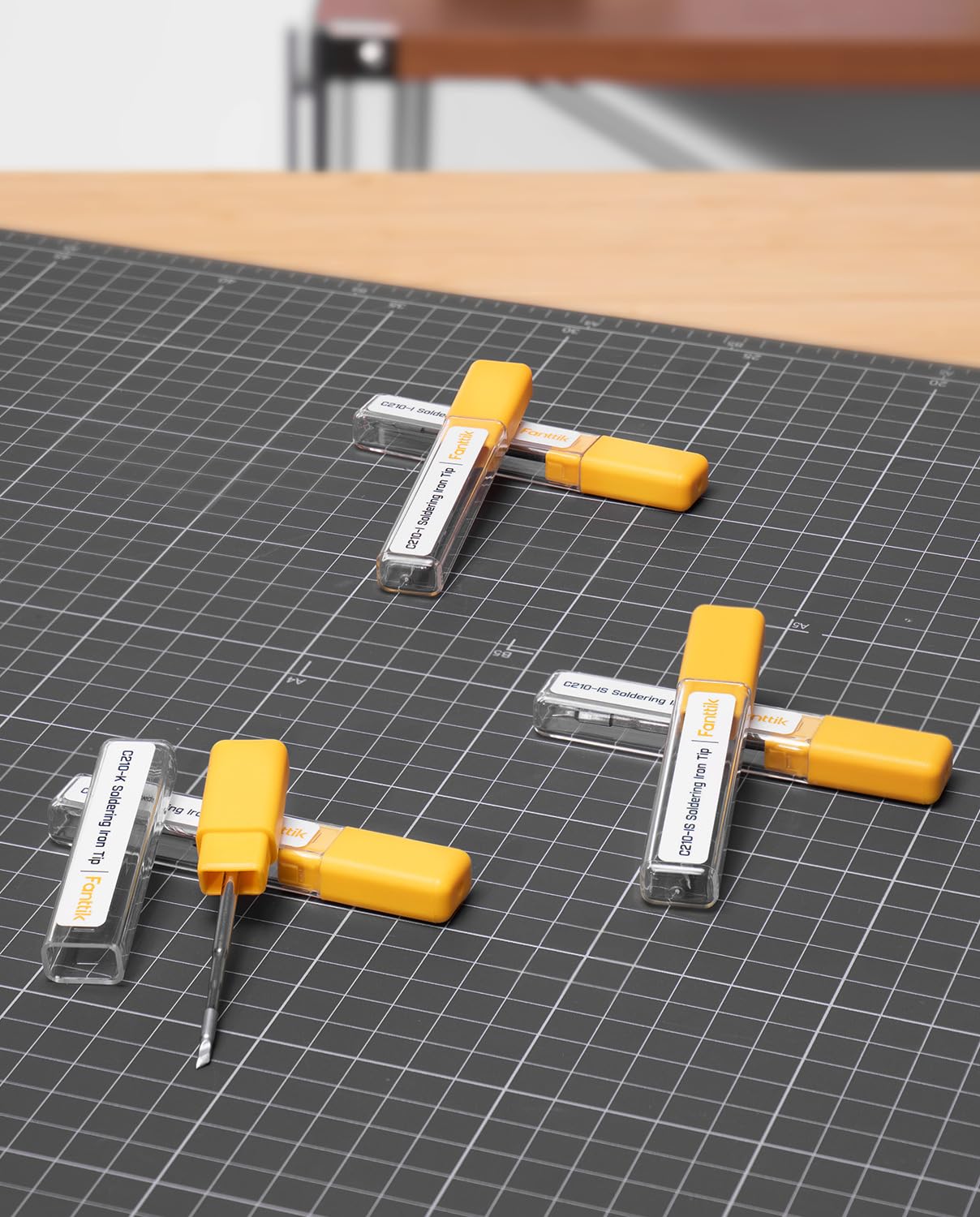 Fanttik C210 Lötspitzen, Ersatzlötspitzen für T1 Max, C210-K/I/IS, Schnellaufheizend, Lötspitzen für Lötkolben, 6 Stück