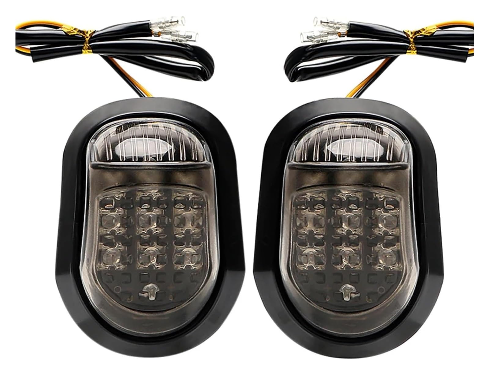 12 V Motocicleta Flujo Intermitente Indicador Lámpara Intermitentes Luces Ámbar Señal intermitentes moto indicadores