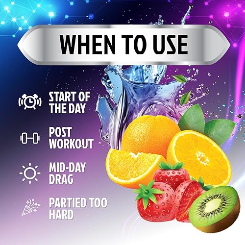 Miniatura 5 de Hydration Replenisher - Mezcla diaria de electrolitos  Polvo de hidratación para hidratación rápida con 6 electrolitos y minerales, cero azúcar,