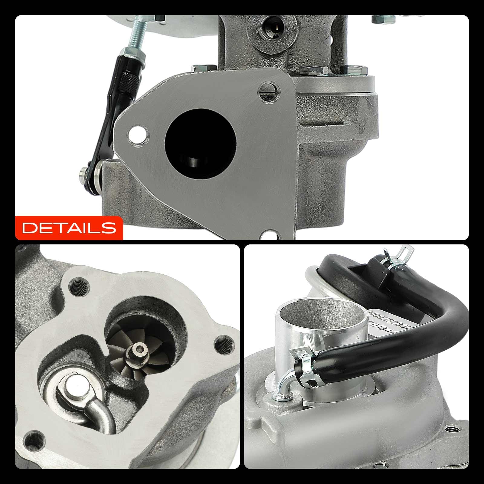 Frankberg Turbocompressore a gas di scarico con guarnizioni 73501344 | Compatibile con: Tour combinato, Swift III EZ MZ, Corsa C Box/Hatchback X01, Wagon R+ Hatchback MA, Corsa C X01