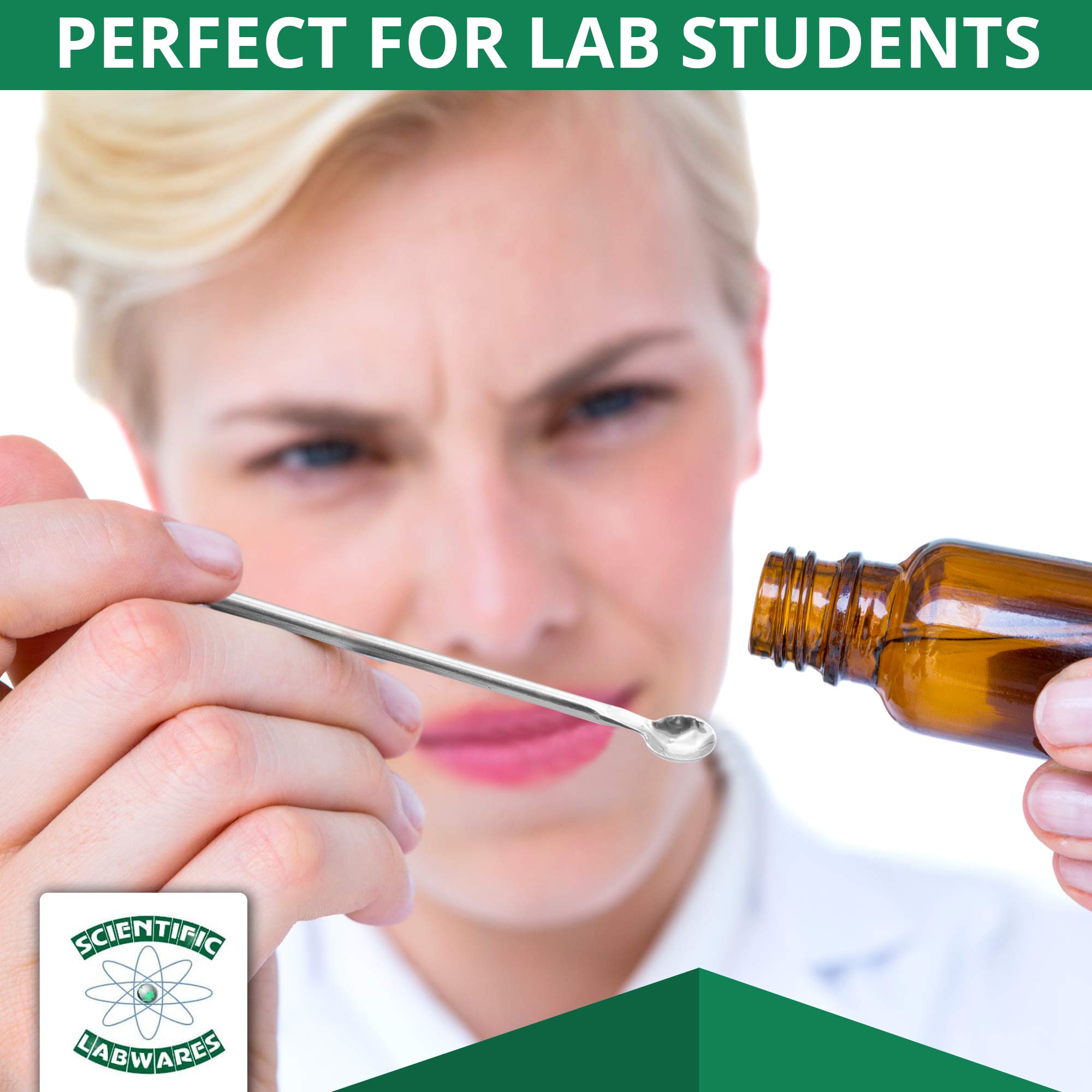 Scientific Labwares Stainless Steel Lab Spatula Micro Scoop Reagent