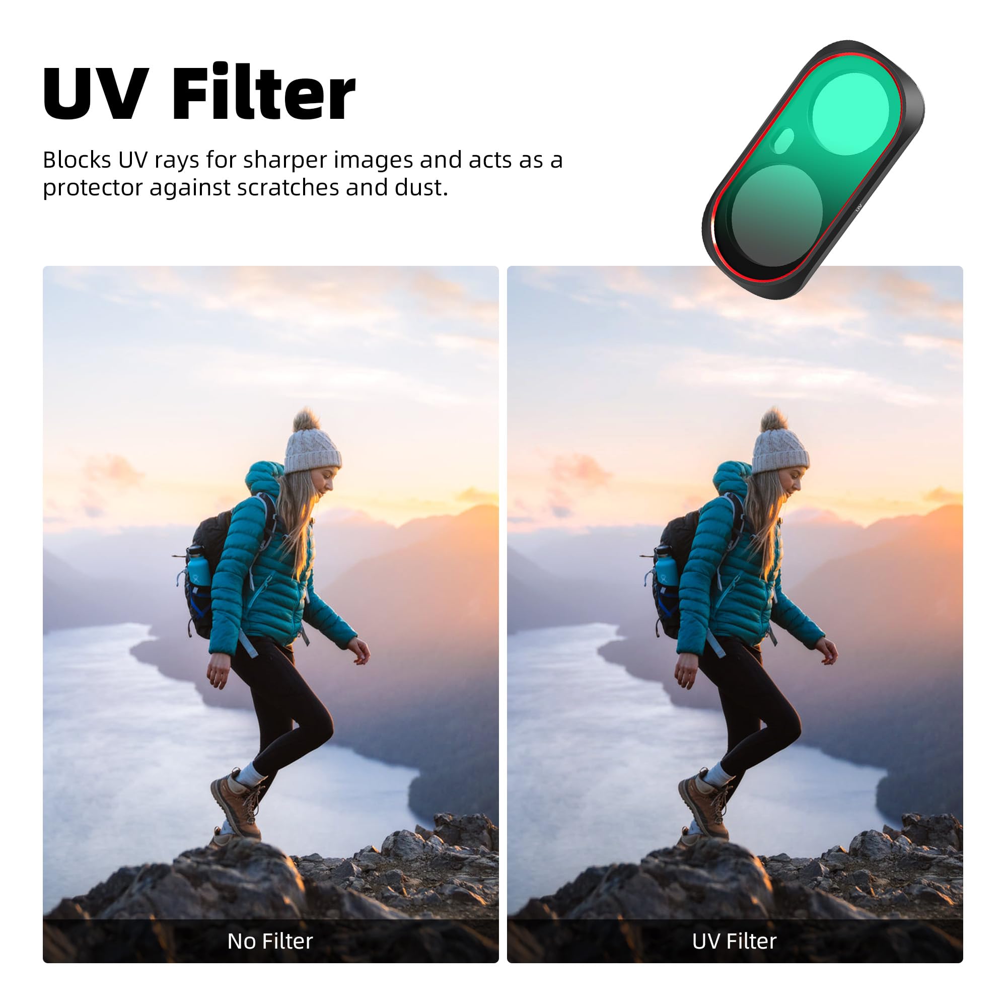 Walkingway UV, CPL, Black Mist 1/4, filtr nocny LPR do Luna Ultra