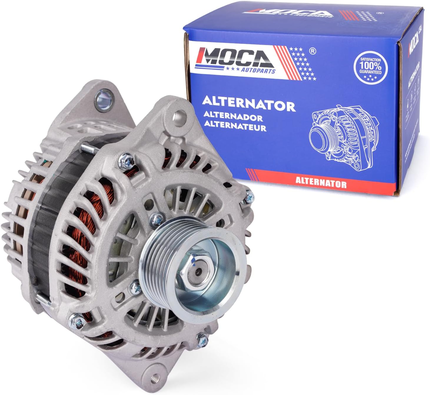 MOCA N11341 New Alternator Fits 2007-2018 for Nissan Altima 3.5L & 2011-2017 for Nissan Quest 3.5L & 2009-2010 2016-2018 for Nissan Maxima 3.5L & 2009-2014 2017-2018 for Nissan Murano 3.5L