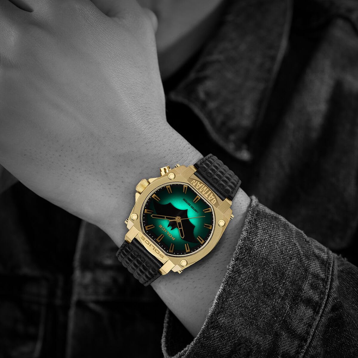 Police PEW00226 - Orologio analogico al quarzo da uomo con cinturino in pelle