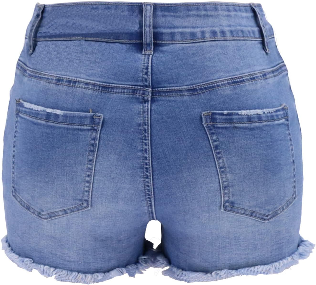 Atditama Women's Summer Ripped Jean Shorts Stretch Skinny Frayed Denim Shorts Beach Casual Women Shorts