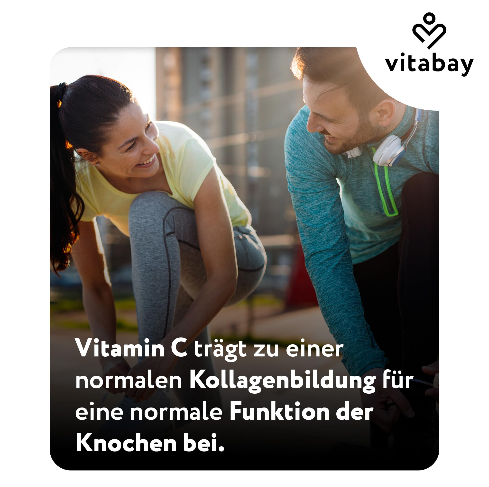 Vitabay Vitamin C 1000 mg – 250 vegane Time Released Tabletten – gepuffertes Vitamin C mit Citrus-Bioflavonoiden – ohne unnötige Zusätze, laborgeprüft – Vorrat für 250 Tage