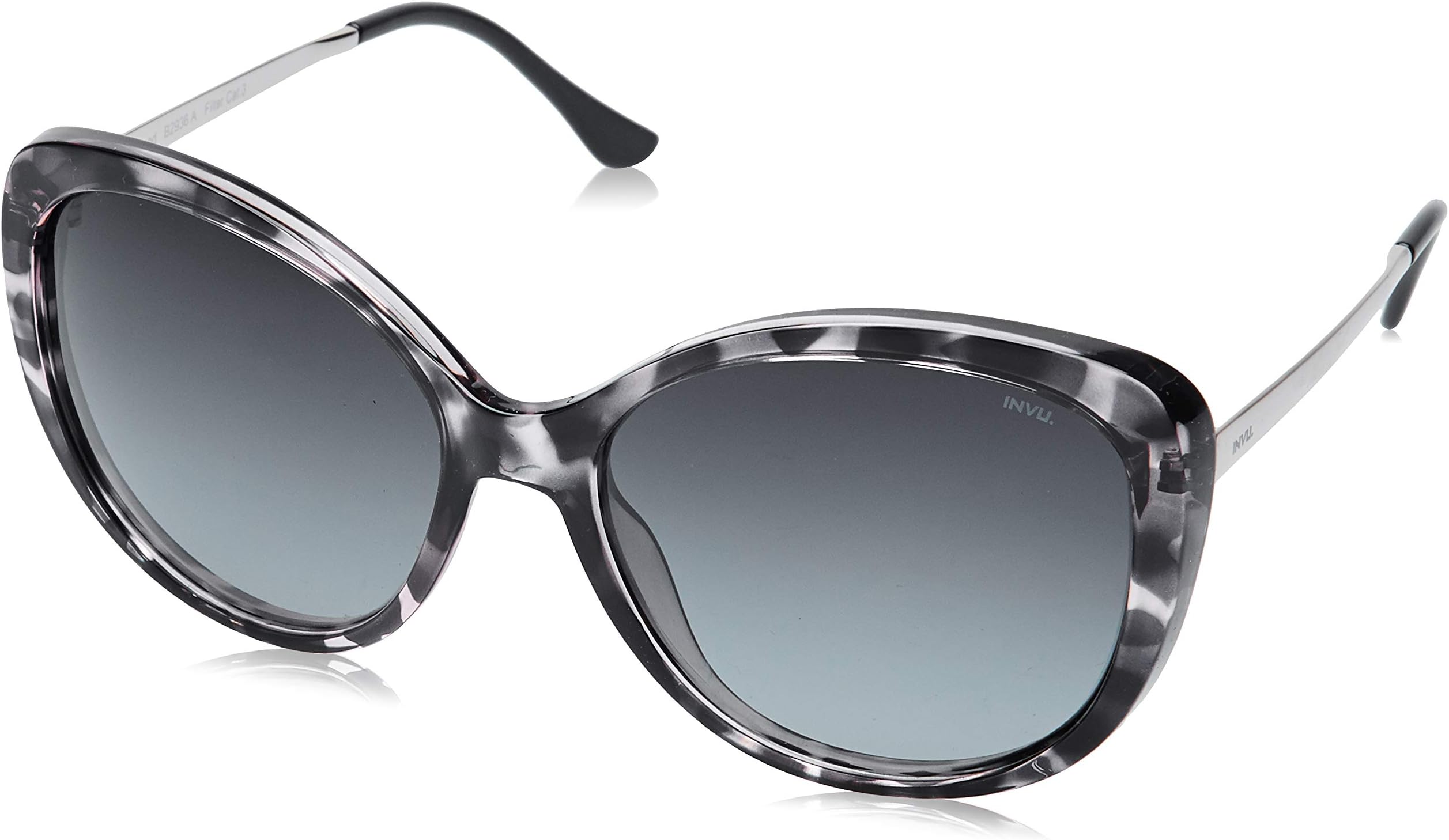 INVU Gradient Cat Eye Women's Sunglasses - (B2936A|58|GREY Color Lens)