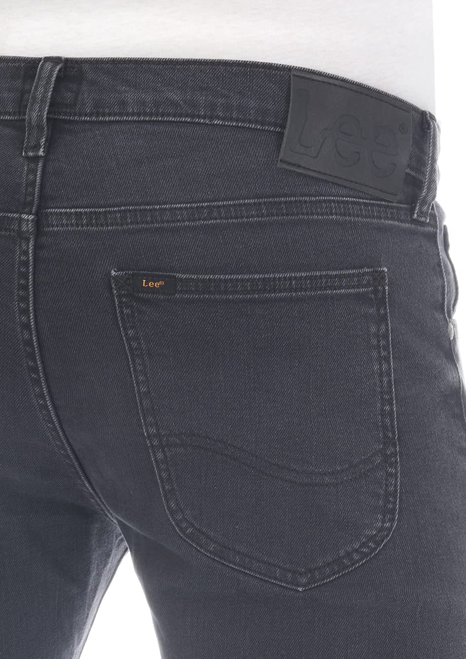 Lee Męskie dżinsy Luke Slim Fit zwężane męskie spodnie jeansowe bawełna denim stretch niebieski czarny szary w31 w32 w33 w34 w36 w38