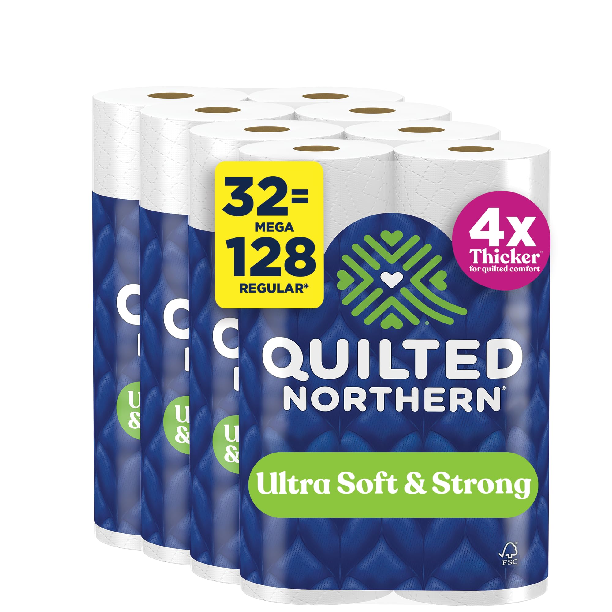 View 1 of ***missing 24 rolls***Quilted Northern Ultra Soft & Strong Toilet Paper, 32 Mega Rolls