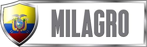 Makoroni - Ecuador MILAGRO Country Nation Sticker Decal Car Laptop Wall Sticker Decal - 9"x3", #j95