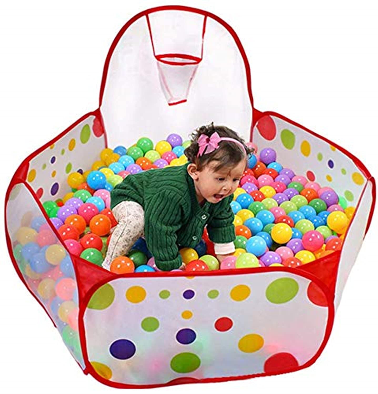 SKEIDO children's Tent Kids Ocean Ball Pit Pool Game Play Tent Foldable Indoor Outdoor Kids Play House Hut Pool Children Toy Tent