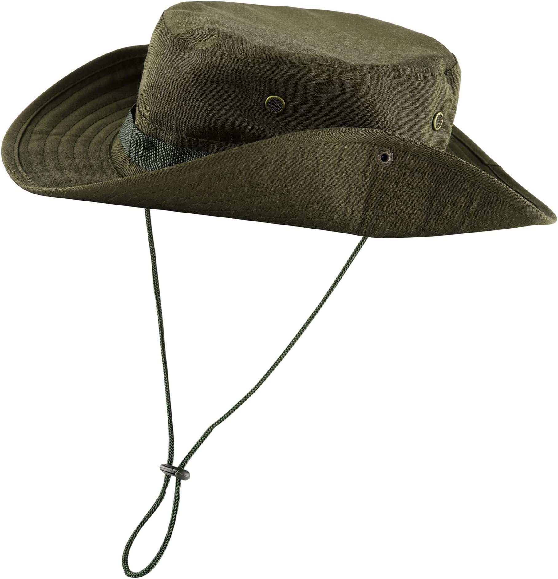 Bucket Hat Boonie Cowboy Hat Wide Brim Caps Fishing Hat with Adjustable Strap