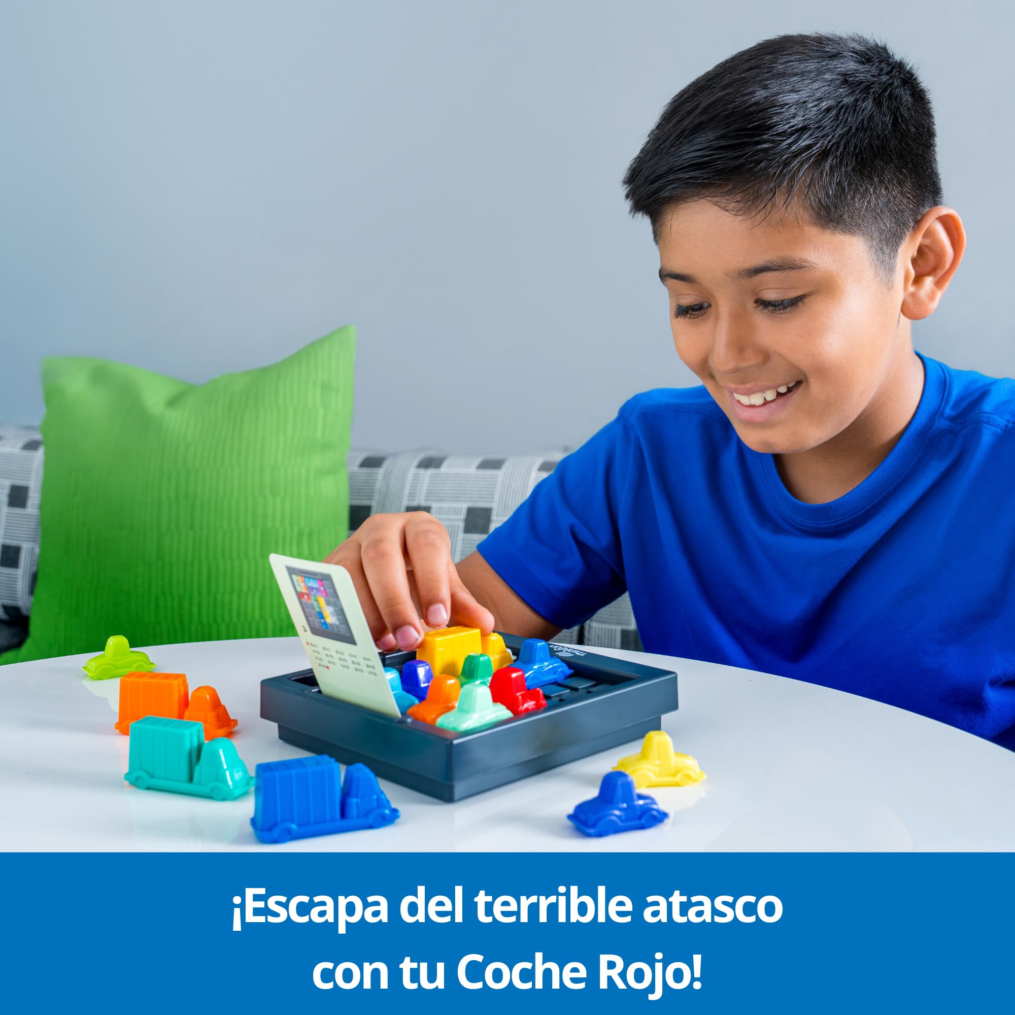 ThinkFun - Rush Hour | Juguetes Niños 8 Años o Más | Juego Mesa con 40 Desafíos | Juego de Mesa 8 Años Lógica | Rompecabezas Niños | Regalo Navidad