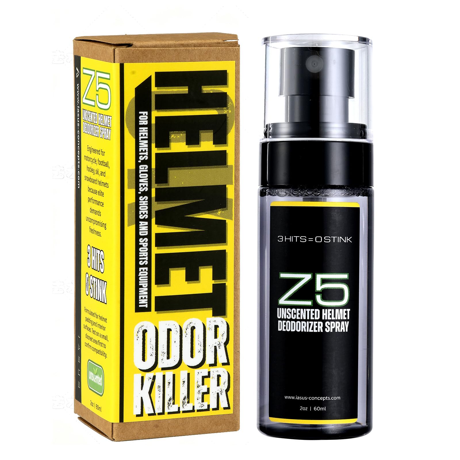 Amazon.com: IASUS Z5 Helmet & Gear Deodorizer Spray - Unscented