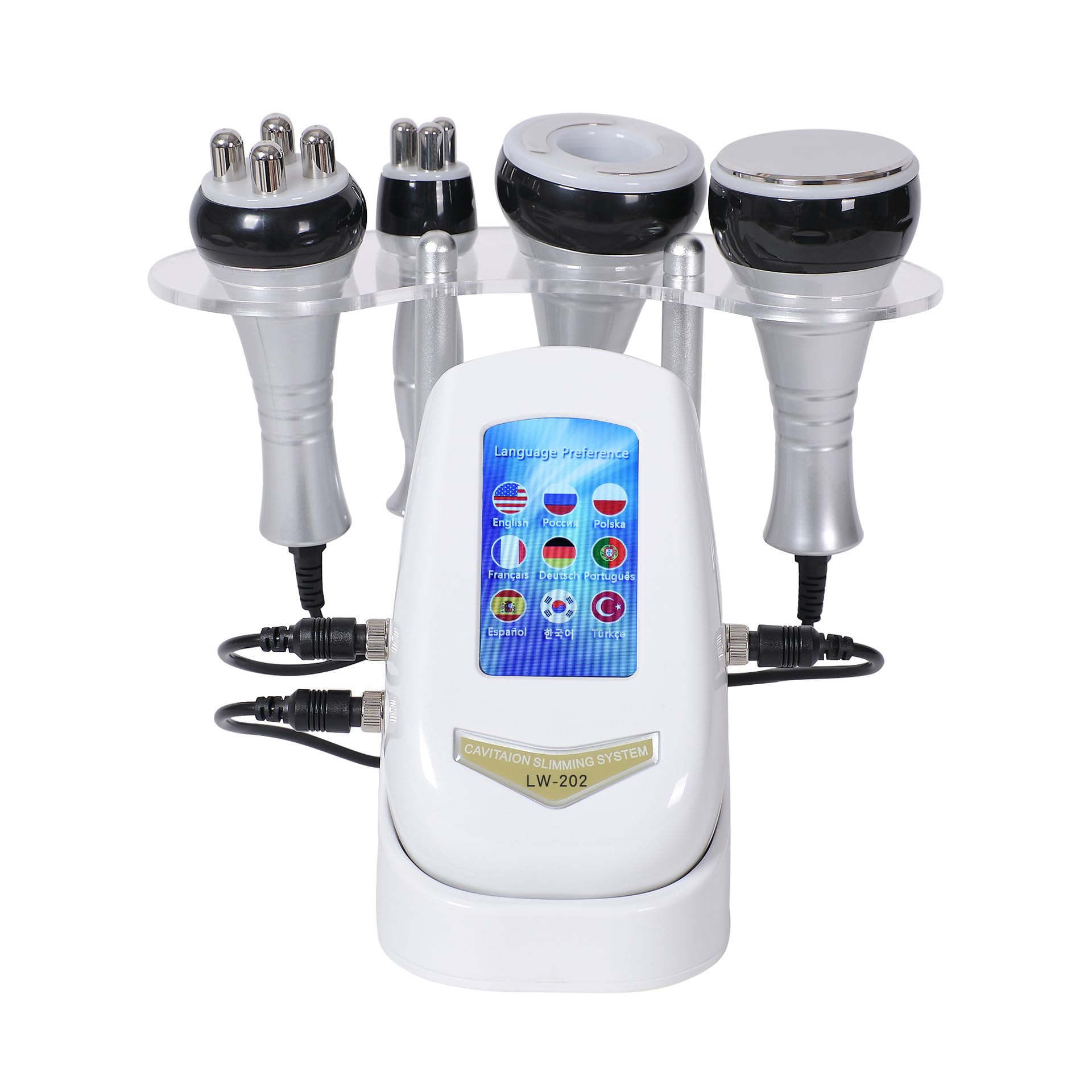 Radiofrecuencia Facial Corporal Reafirmante Dispositivo profesional de facial, máquina de de 40 kHz para reafirmar la piel del rostro y los ojos, antiarrugas y lifting, herramienta de bellez