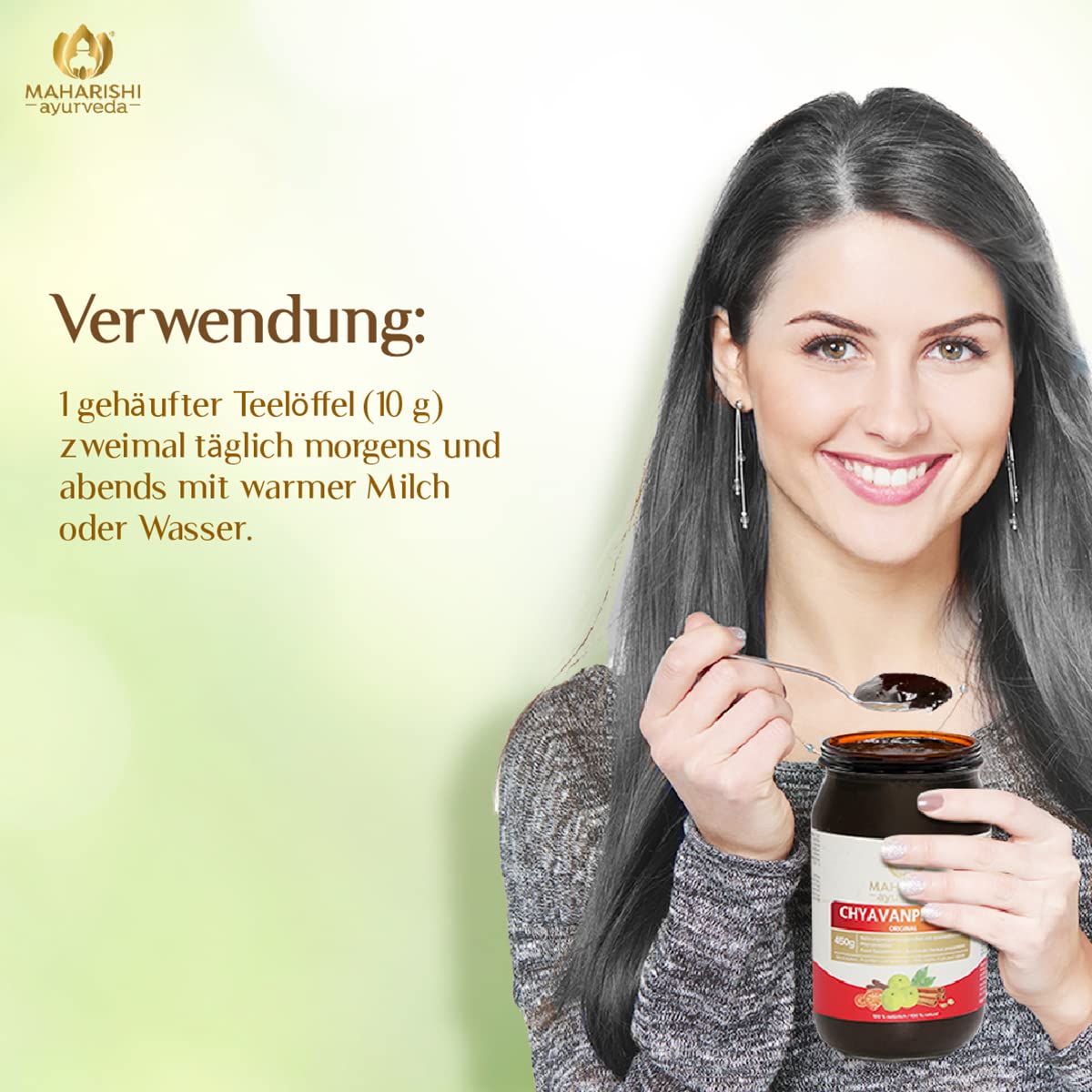 Chyavanprash (Amla Jam) - Maharishi Ayurveda original - Fabricado según la receta original de los textos ayurvédicos clásicos - Tarro de 450 g