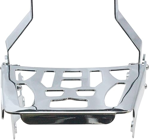 Miniatura 7 de YHMOTO - Respaldo de pasajero con portaequipajes para Honda Shadow Aero 750 VT750C 2004-2023 (cromado)