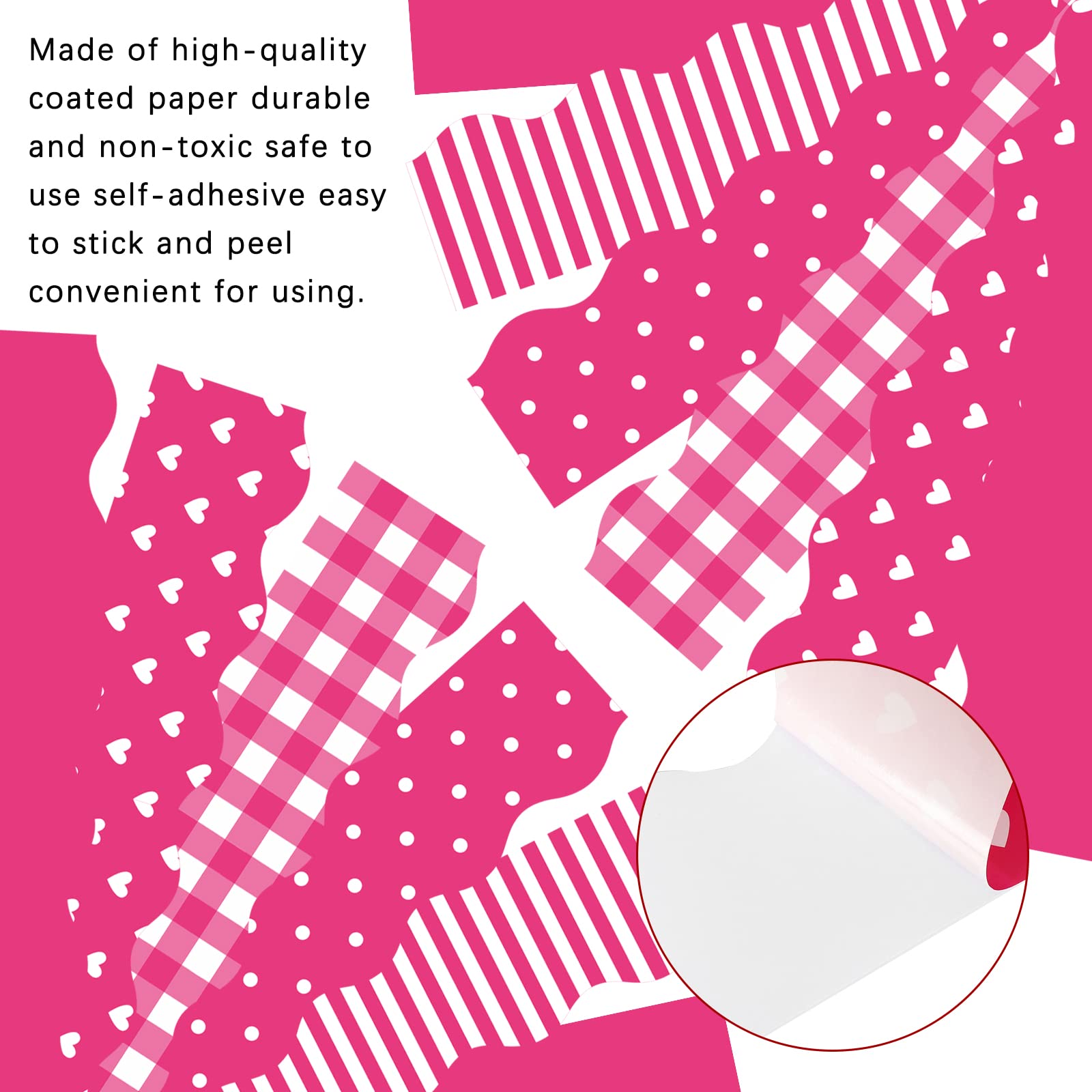 21 Pcs Vintage Valentine's Day Bulletin Board Set - Retro Borders & Cutouts For Classroom & Party Decor