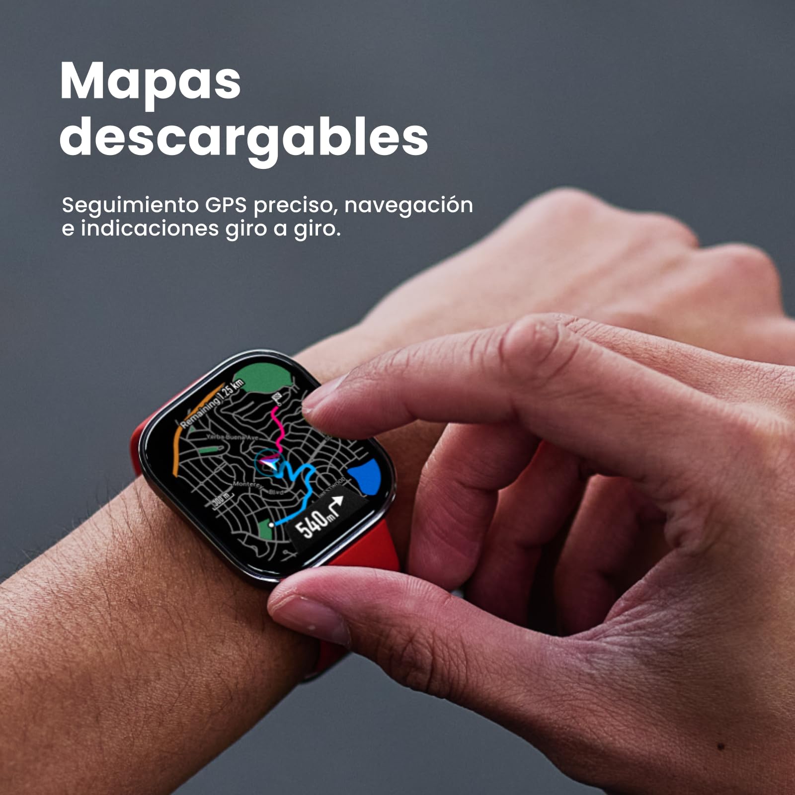 Amazfit Bip 6 Smartwatch 46mm, Batería 14 días, AMOLED 1,97", GPS con Mapas, IA, Llamadas Bluetooth, Seguimiento Salud y Sueño, 140+ Modos Deportivos, Resistencia al Agua 5ATM, Negro