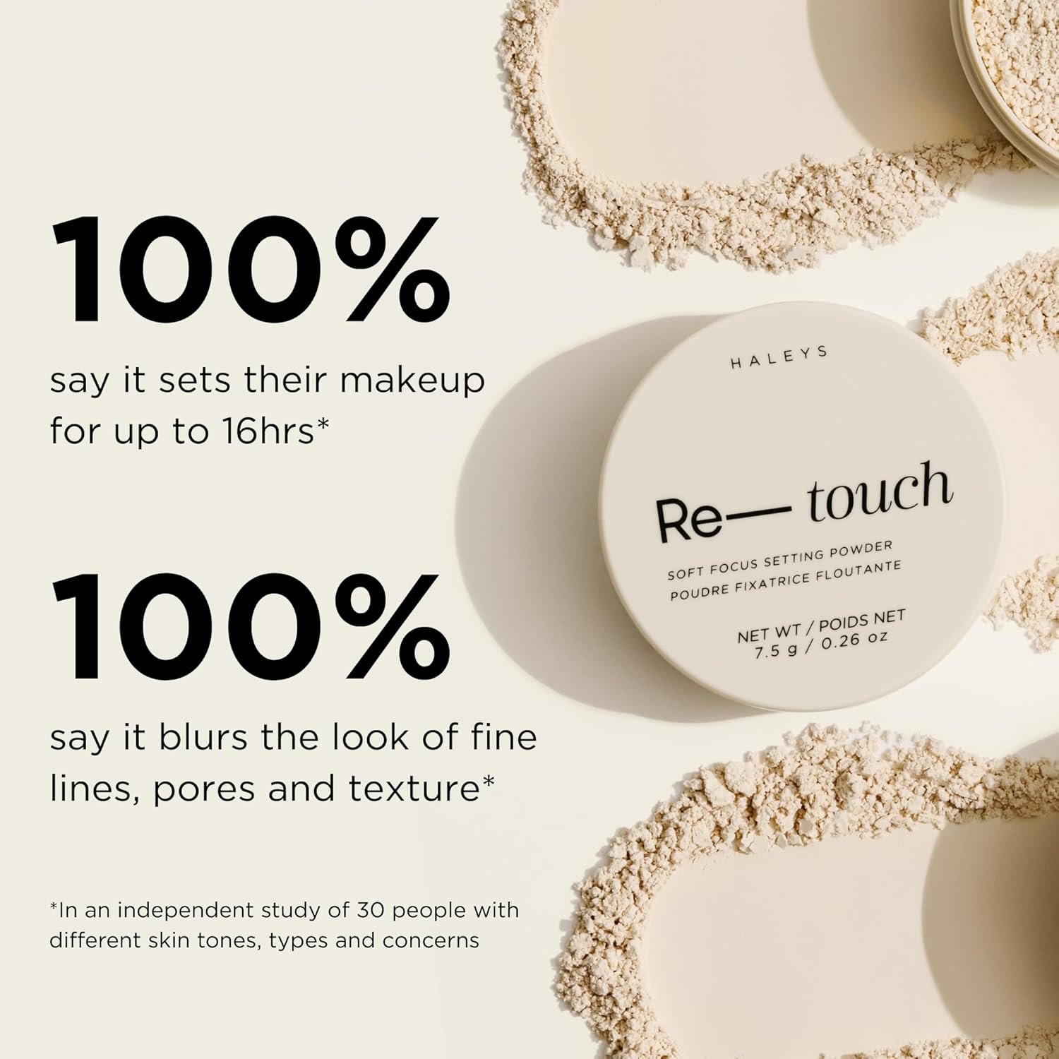 HALEYS Re-touch Talc-Free Loose Setting Powder Translucent – Oil Control & Blurring Face Powder for Baking, Brightening, Natural Matte Finish, Safe for Sensitive Skin - Image 6