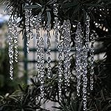 25 pcs icicles Ornament Set - ToBeIT Christmas Decoration Acrylic Clear icicles Set (25pcs Icicle Ornament)