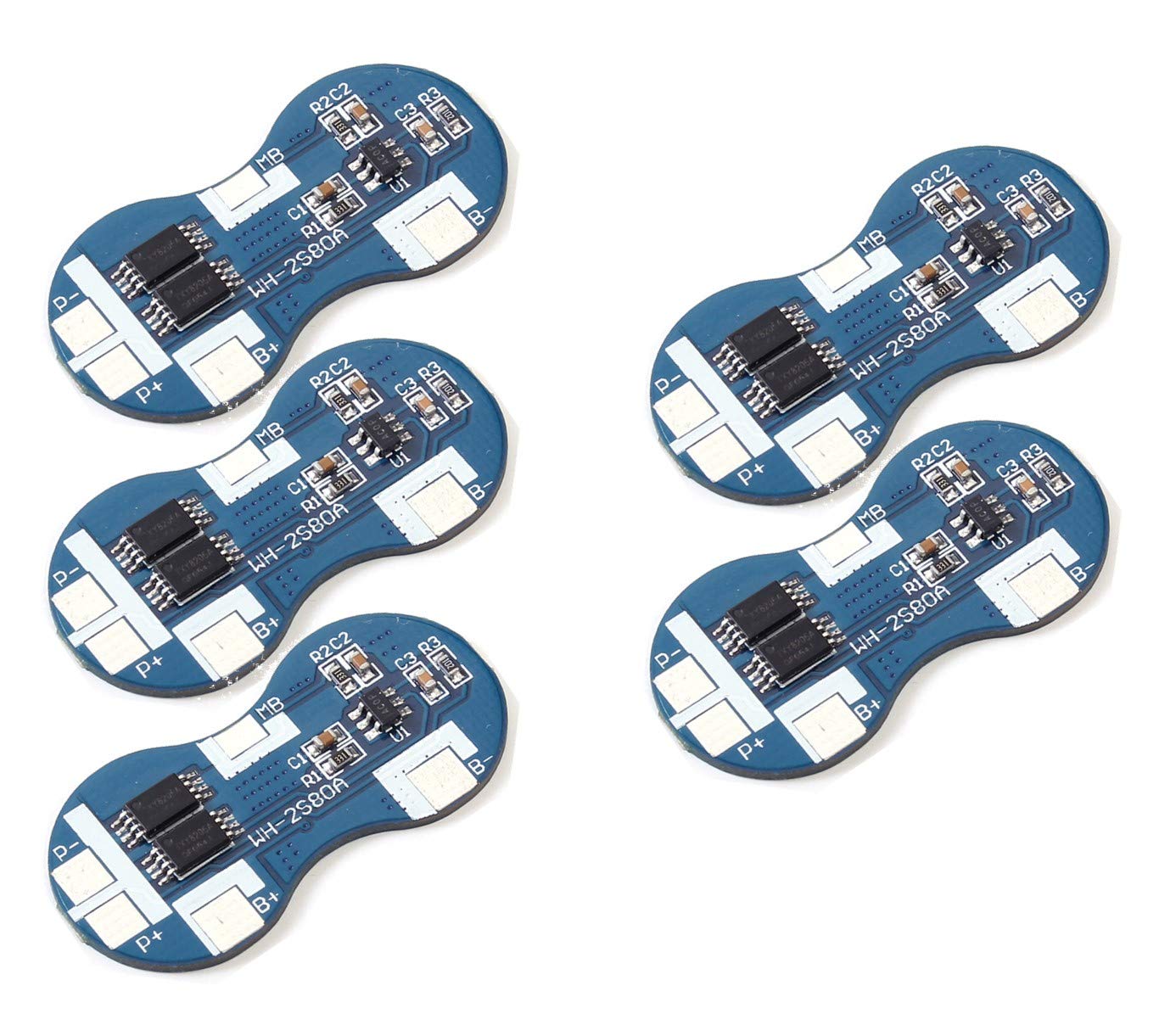BMS PCM 2S 4A 7.4V Li-ion Lithium 18650 Battery Protection Board 5pcs