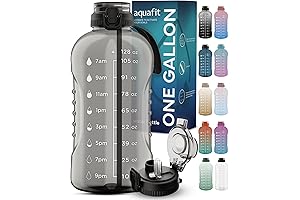AQUAFIT Gallon Water Bottle with Time Marker: Stay Hydrated, Stay Healthy