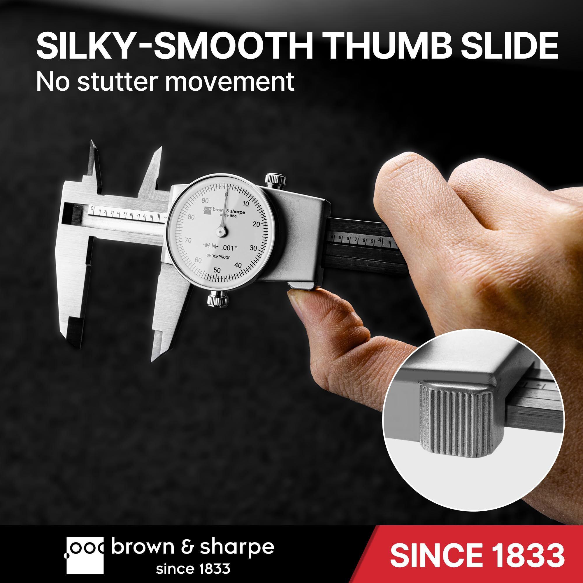Brown & Sharpe 8-Inch Dial Caliper–Precision Stainless Steel Measuring Tool — Amazon image 6