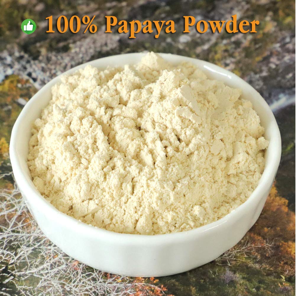 Plant Gift 100% Pure Papaya powder 木瓜粉 Polvo dietético natural, polvo de papaya, no transgénico y vegetariano 100g