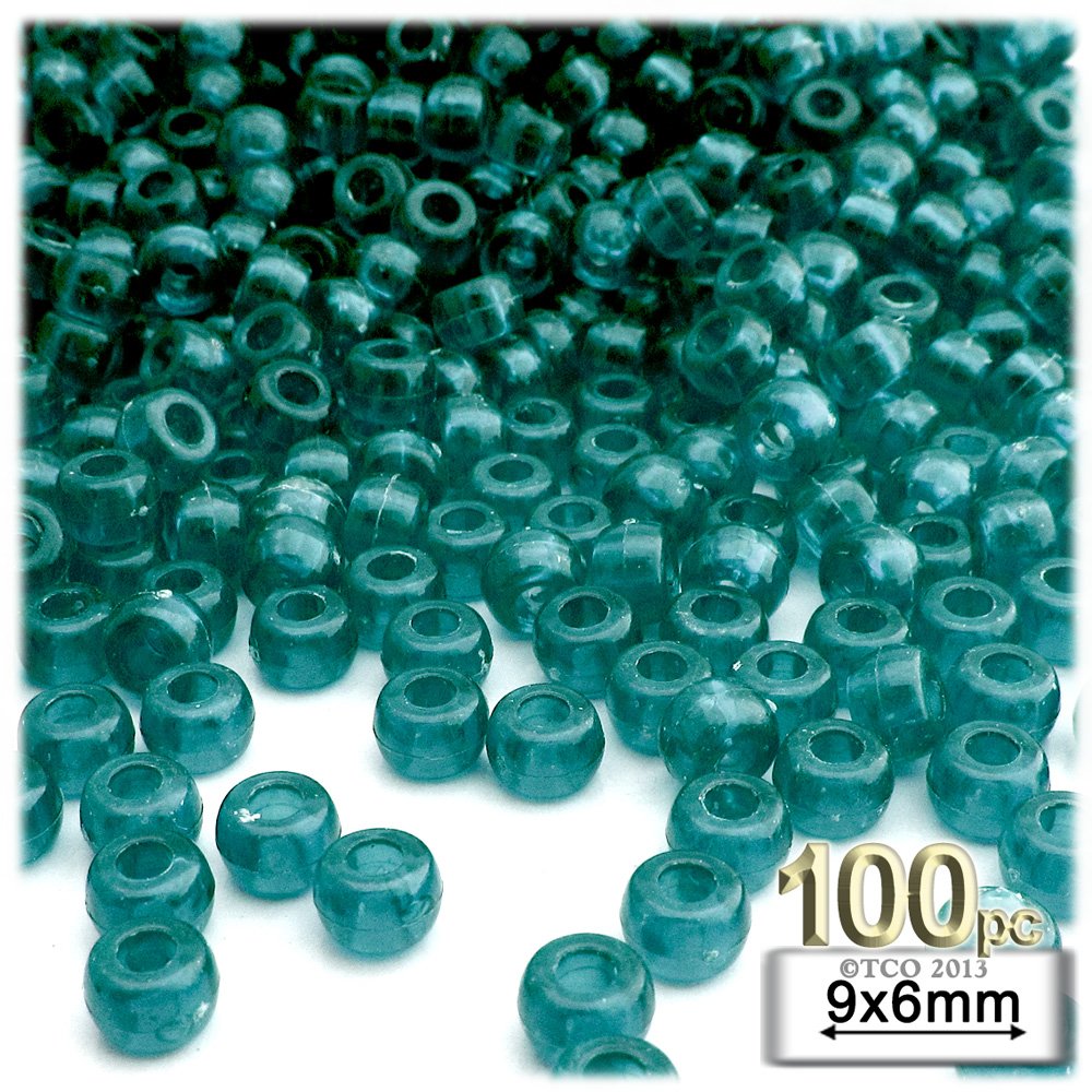 Frosted Multicolor Mix Craft Pony Beads 6 X 9mm Bulk, USA Made - Bead Bee - View #3
