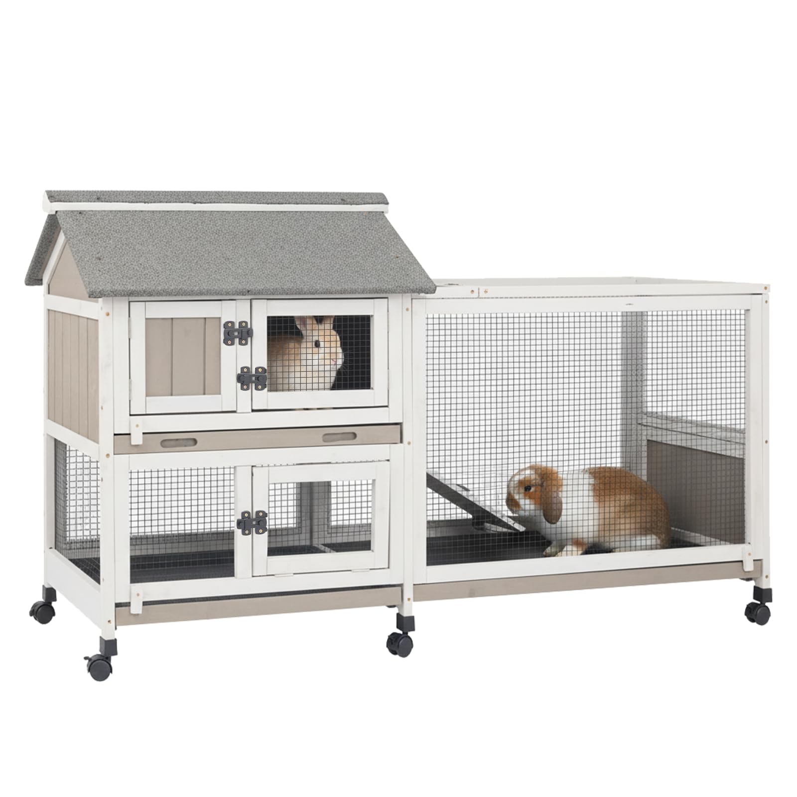 PetsCosset Rabbit Hutch Expandable