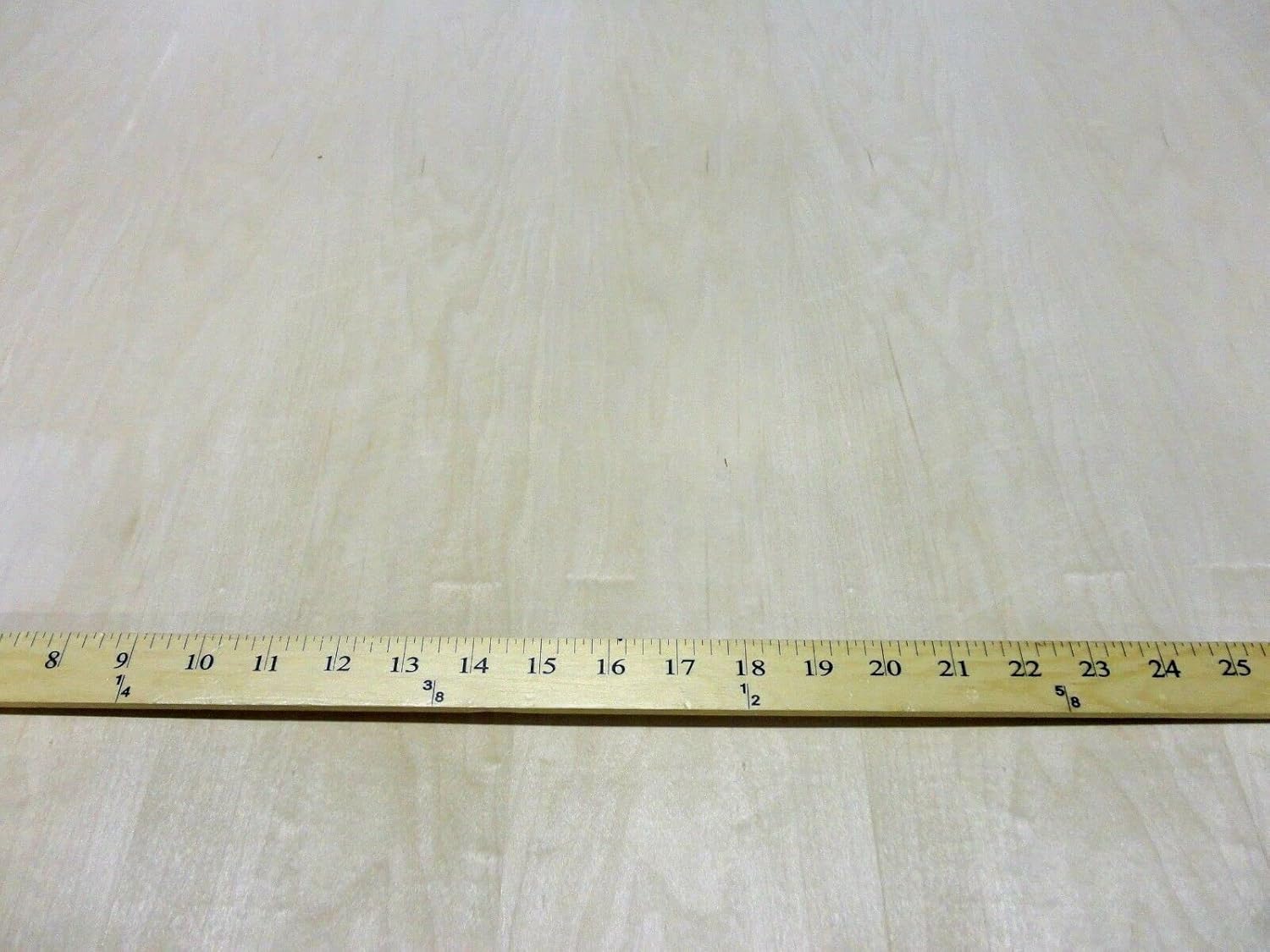 Maple Wood Veneer 48"x 96" with Peel and Stick PSA Adhesive 1/40" Thick A Grade