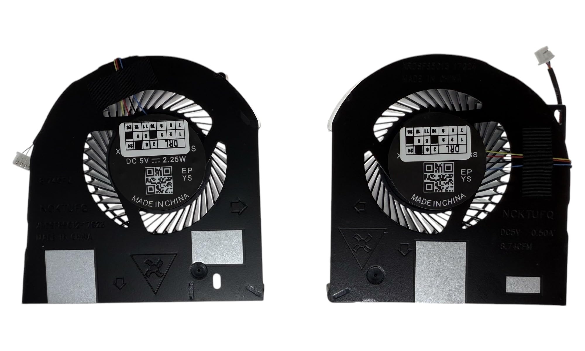 SET Ventola di Raffreddamento compatibile per Dell Precision 7530, 7540 PN: MG75090V1-C160-S9A, MG75090V1-C170-S9A, NS85C12-17G23, NS85C13-17G24