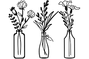 Hotop 3 Pieces Elegant Wall Art Decor