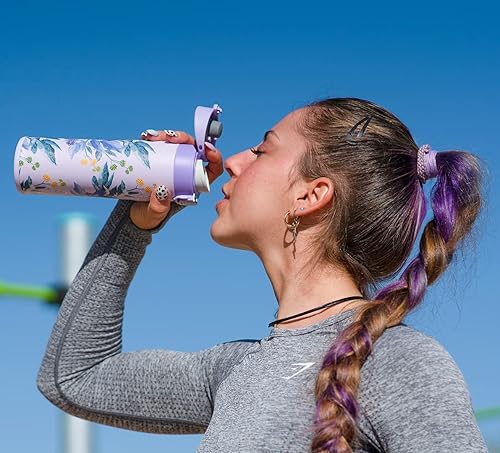 Miniatura 7 de Super Sparrow Botella de agua aislada de acero inoxidable, 12 onzas, 17 onzas, 25 onzas, taza de viaje sin BPA, frasco de metal a prueba de fugas