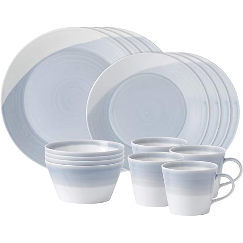 Royal Doulton 1815 Blue 16-Piece Dinnerware Set