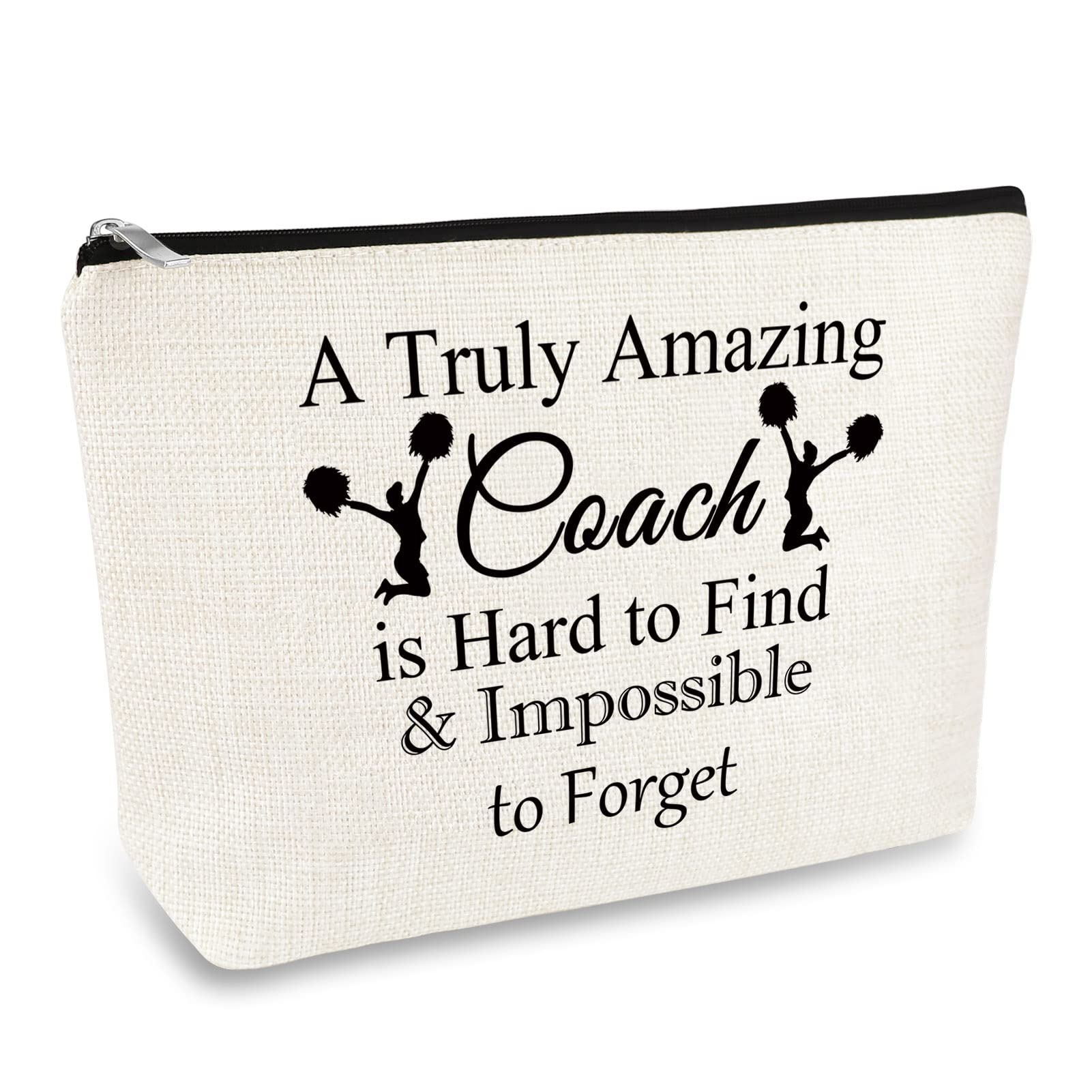 Coach Sports Mom Gift Cheer Mom Present Makeup Bag Appreciation Gift for Baseball Basketball Football Soccer Tennis Coach Cosmetic Bag Mother's Day