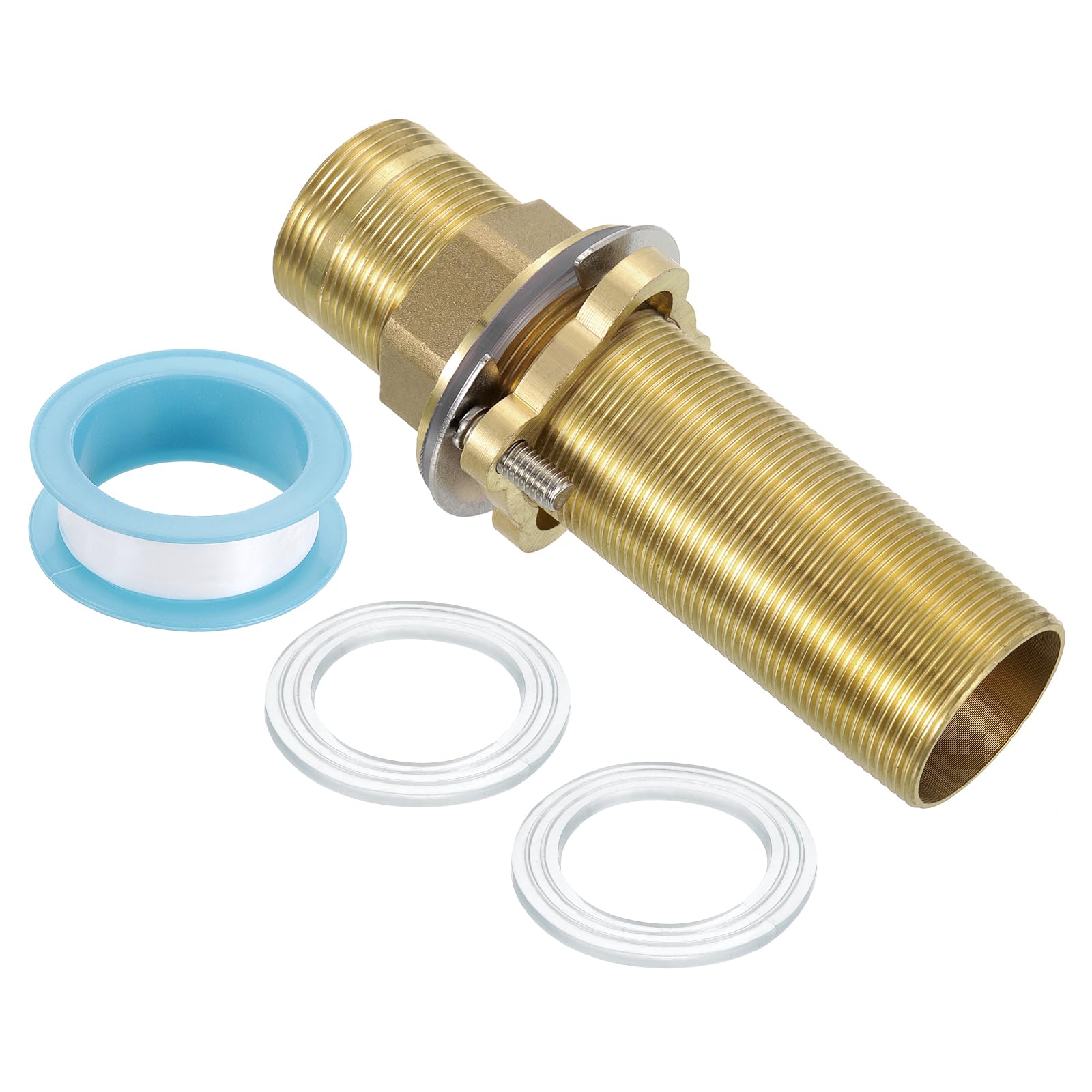 Rallonge de robinet en laiton uxcell 12,7x3,2 cm avec écrou et joint pour fixations de lavabo