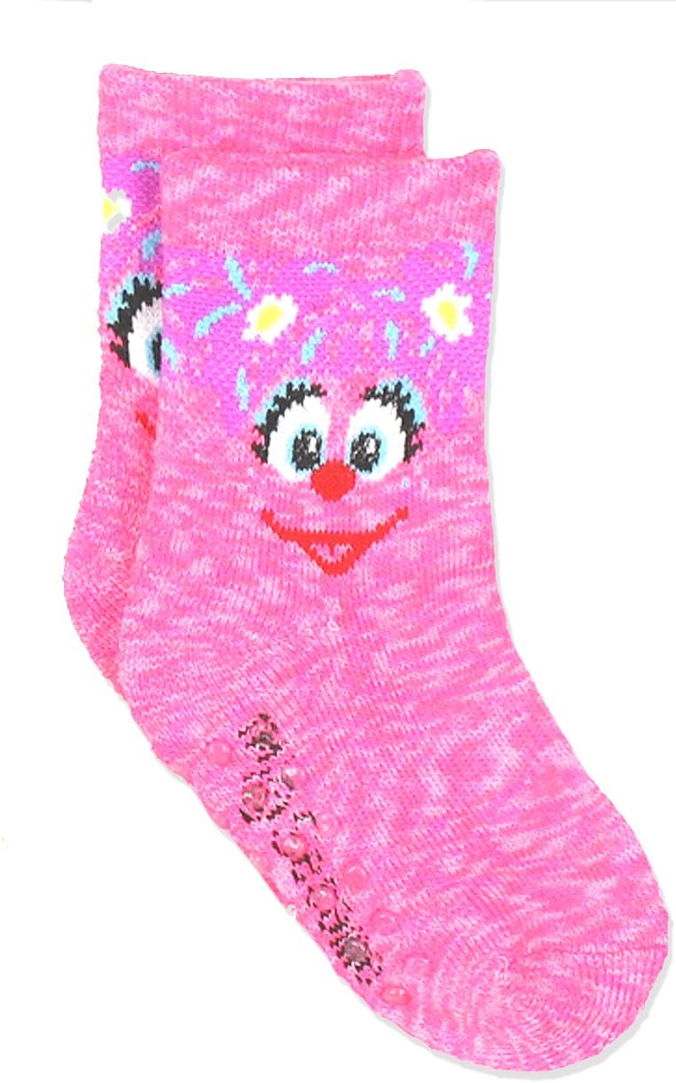 Sesame Street Elmo Boy's Girl's Multi Pack Crew Socks with Grippers (Baby/Toddler) - Image 7