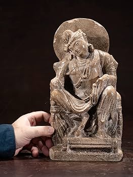 ガンダーラ シルクロード 釈迦如来 説法印 泥像 仏像 仏教美術 骨董 古美術 ガンダーラ シルクロード 釈迦如来 説法印 泥像 仏像 仏教美術