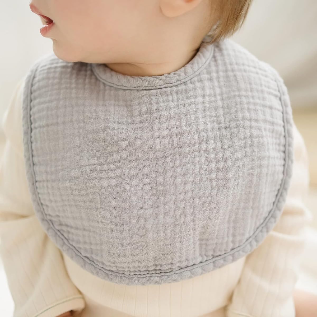 SLOSH Bavoirs Bébé Naissance Bebe Nouveau Né Coton Doux Absorbant Respirent Nourrissons Unisex Garçons Filles