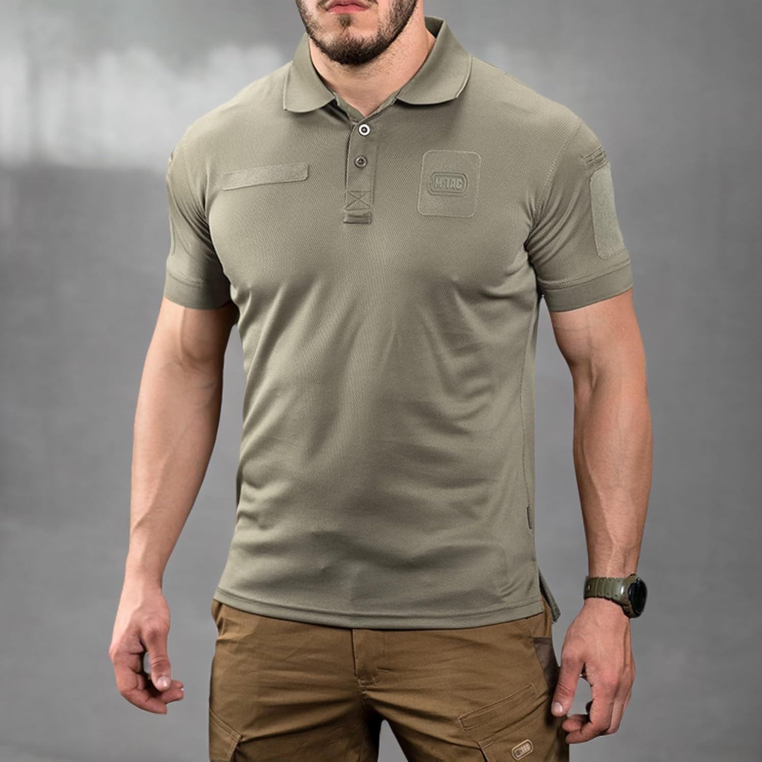 M-Tac Tactical Breathable Polo Shirt - Military Quick Dry Coolmax Short Sleeve T-Shirt for Men - Image 7