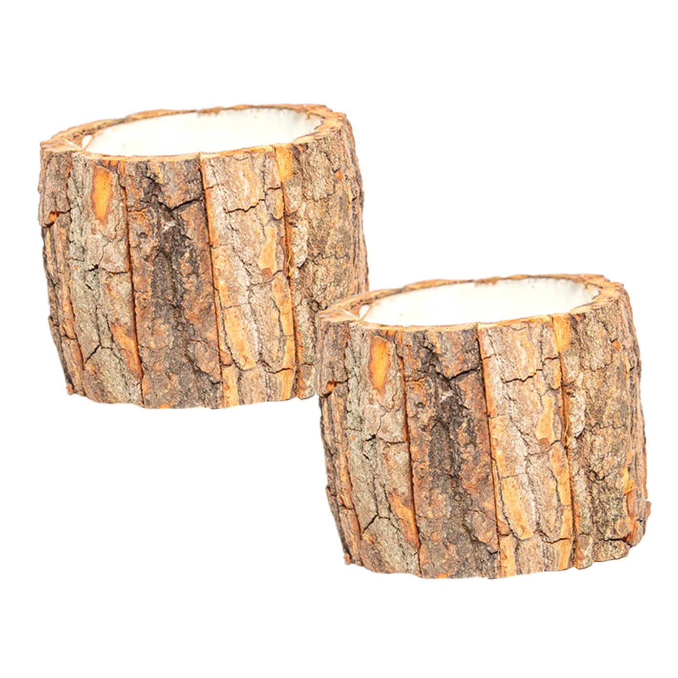Pots à fleurs bois naturel Homoyoyo au design épuré pour décoration intérieure