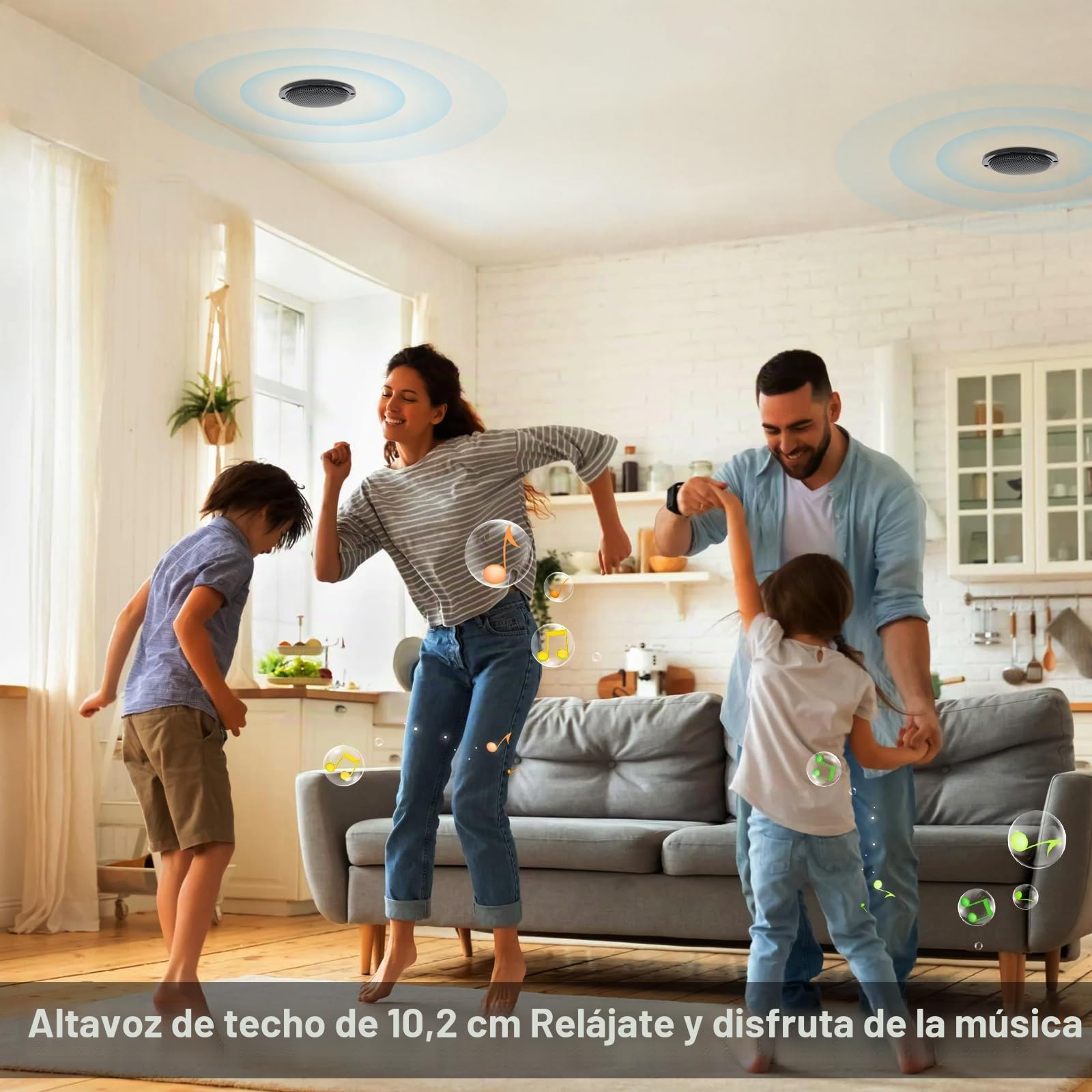 STUDIOFINIX Altavoz de 4 Pulgadas Impermeable con Bluetooth para baño, Cocina, hogar, Exterior, campistas, carritos de Golf, Barcos con Montaje de Montaje en rampa (Negro)