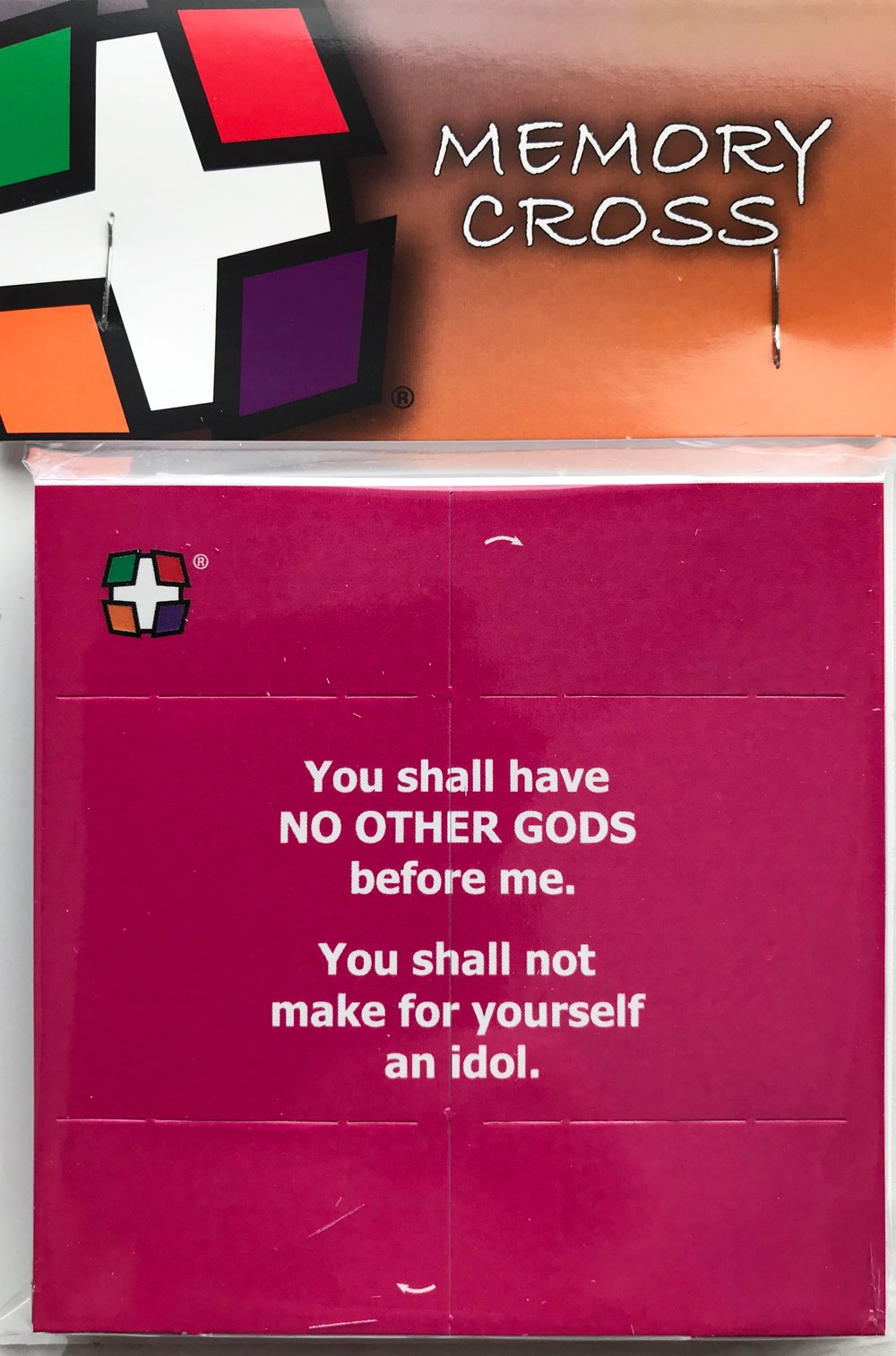 Teach Children The 10 Commandments - Easy With This Creative Card - 24 Per Pack. Item 10076