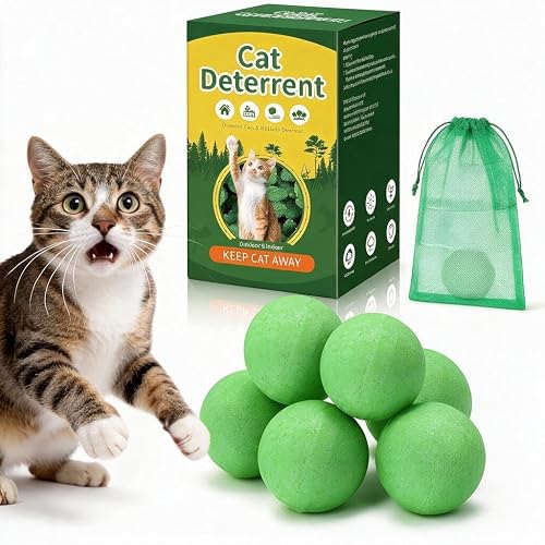 Cat Deterrent Outdoor & Indoor,Cat Repellent Essential Oils Ball Natural