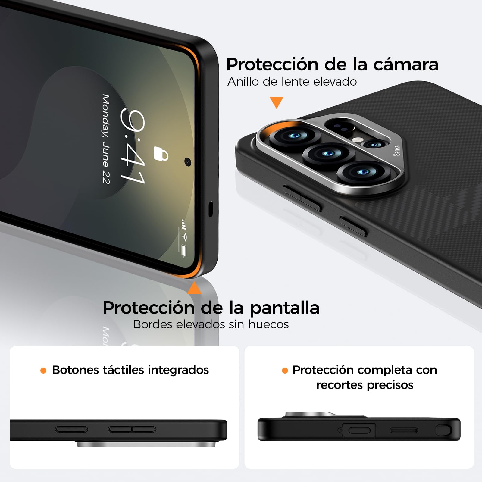 BENKS Funda Antigolpes Montage ArmorPro con Soporte Magnético para Samsung Galaxy S26 Ultra